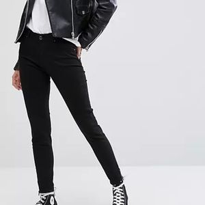Pimkie Ankle Zip Black Skinny Jeans